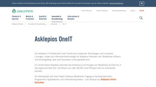 
                            3. One IT - Asklepios Kliniken