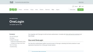 
                            8. One Login | Duo Security