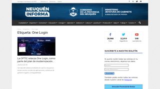 
                            4. One Login | Neuquén Informa