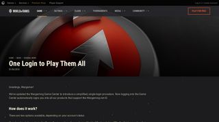 
                            4. One Login to Play Them All | General News | World of Tanks