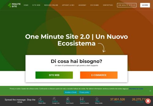 
                            3. One Minute Site | Il site builder italiano per creare un sito velocemente