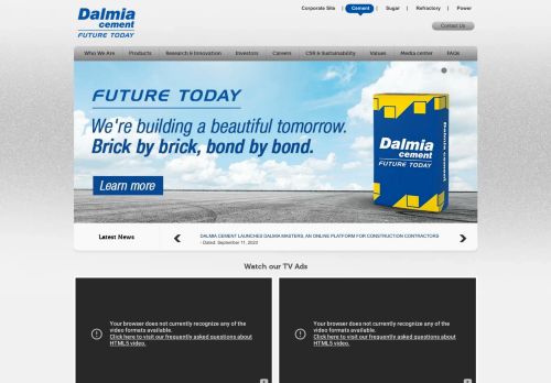 
                            4. One of the Best Cement Companies in India : Dalmia Bharat Cement