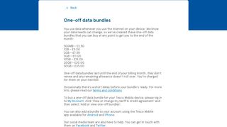 
                            7. One-Off Data Bundles | Extra Phone Data | Tesco Mobile