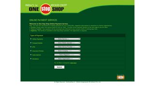 
                            4. One Stop Shop Payment Services - BillDesk