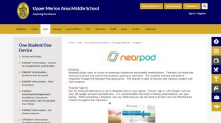 
                            6. One Student One Device / Nearpod - Upper Merion Area School District