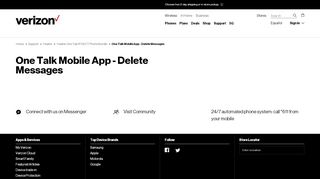 
                            12. One Talk Mobile App - Delete Messages | Verizon Wireless