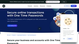 
                            12. One Time Password (OTP) » Secure logins via SMS code - CM.com
