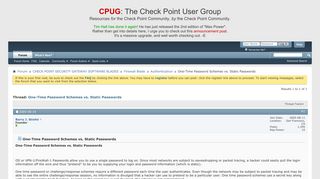 
                            5. One-Time Password Schemes vs. Static Passwords - CPUG