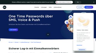
                            8. One Time Password | Two-factor-Autorisierung per SMS | CM.