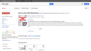 
                            9. One-to-One Web Marketing: Build a Relationship Marketing Strategy ...