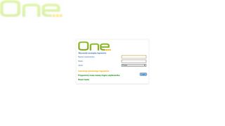 
                            3. ONE Web Client - Login