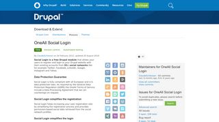
                            8. OneAll Social Login | Drupal.org