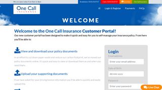 
                            3. Onecall Portal - One Call Insurance