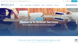
                            8. Onecall Services Ltd – The UK's leading field agency and document ...