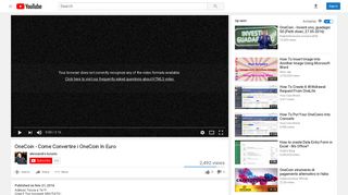 
                            11. OneCoin - Come Convertire i OneCoin In Euro - YouTube