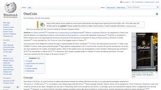 
                            7. OneCoin - Wikipedia