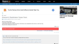 
                            9. Onecoin's Dealshaker fosser frem - Hegnar-forumet
