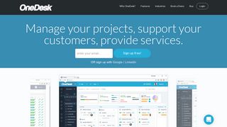 
                            2. OneDesk: Project Management and Helpdesk Software