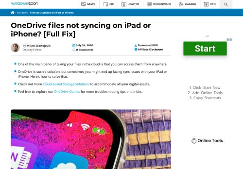 
                            8. OneDrive files not showing on iPad or iPhone? Here's how to fix it