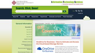 
                            9. OneDrive for Business - How to Activate and Access the Cloud ... - PolyU