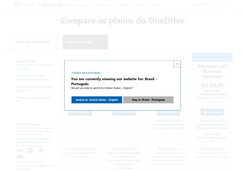 
                            5. OneDrive for Business – Planos e preços | Office 365