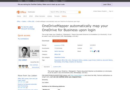 
                            13. OneDriveMapper automatically map your OneDrive for Business upon ...