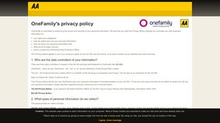 
                            5. OneFamily's privacy policy - AA ISA Application