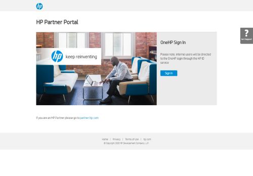 
                            1. OneHP Login - HP Partner First Portal