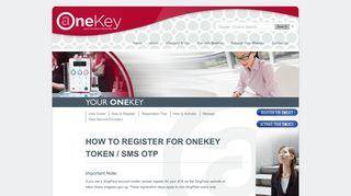 
                            3. OneKey - Your OneKey - How to Register Your OneKey Device