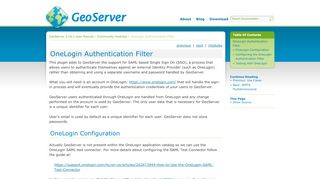 
                            12. OneLogin Authentication Filter — GeoServer 2.16.x User Manual