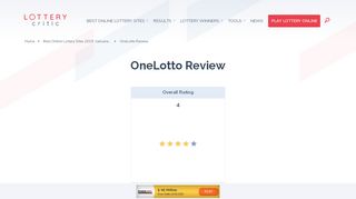 
                            6. OneLotto Review | Daily Deals and More • Lottery Critic