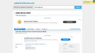 
                            4. one.mcgi.org at WI. Login Page | Members Church of God ...