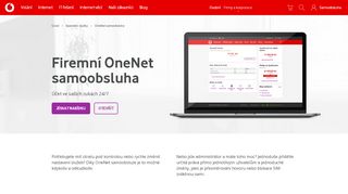 
                            2. OneNet samoobsluha pro firmy a korporace - Vodafone.cz