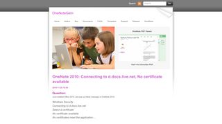 
                            7. OneNote 2010: Connecting to d.docs.live.net, No certificate available ...