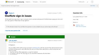 
                            9. OneNote sign-in issues - Microsoft Community