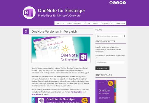 
                            13. OneNote-Versionen im Vergleich | OneNote für Einsteiger