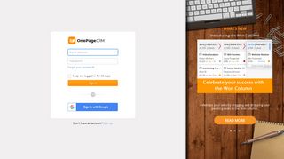 
                            1. OnePageCRM: Login