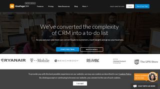 
                            13. OnePageCRM: Sales CRM, Contact Management & Pipeline ...