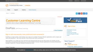 
                            5. OnePass | Canada | Thomson Reuters - Carswell