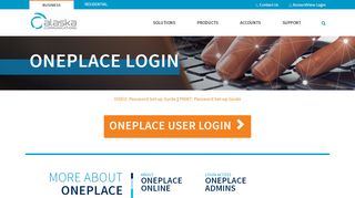 
                            12. ONEplace Login - Alaska Communications