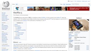 
                            10. OnePlus 5 - Wikipedia