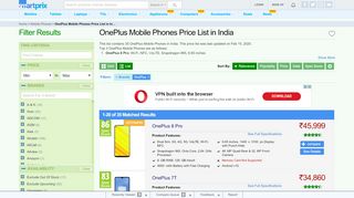 
                            8. OnePlus Mobiles Price List in India | Smartprix
