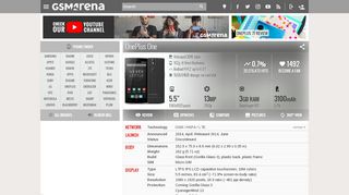 
                            6. OnePlus One - Full phone specifications - GSMArena.com