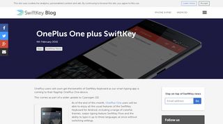 
                            13. OnePlus One Plus SwiftKey Keyboard for Android - SwiftKey Blog