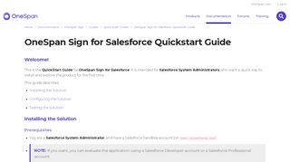 
                            13. OneSpan Sign for Salesforce - Developer Community: OneSpan Sign ...