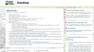 
                            1. OneStop - Homepage - AER