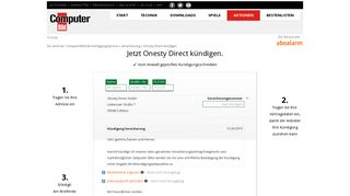 
                            12. Onesty Direct kündigen: sicher & schnell! | COMPUTER BILD