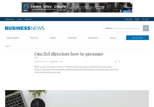 
                            13. One.Tel directors bow to pressure | Business News