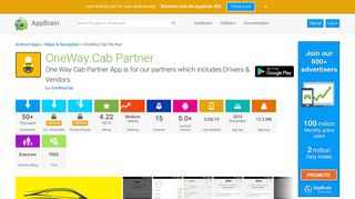 
                            7. OneWay.Cab Partner - Free Android app | AppBrain