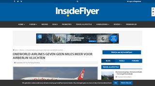 
                            8. Oneworld airlines geven geen miles meer voor Airberlin vluchten ...